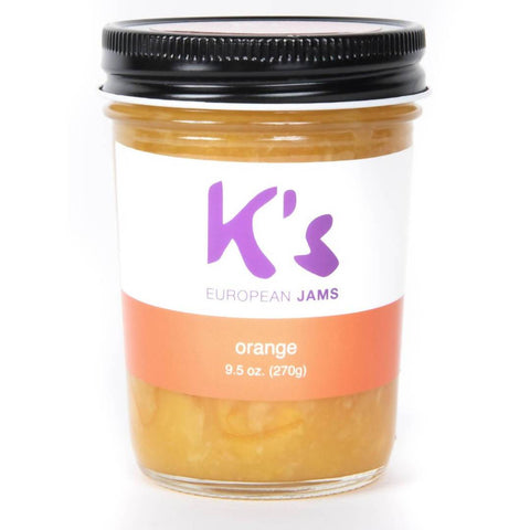 European Orange Marmalade Jar 9.5oz Case K's European Jams