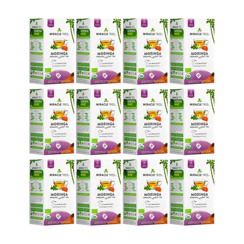 Organic Moringa Tea - Turmeric - Caffeine-Free Herbal Tea