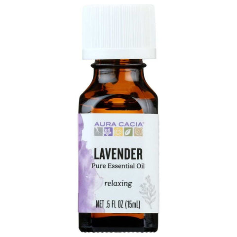 Lavender Essential Oil 0.5 oz Aromatherapy Oil AURA CACIA