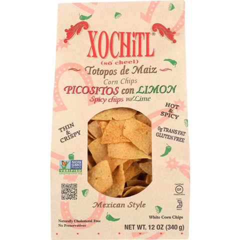 Picositos Con Limon Light Thin Tortilla Chips XOCHITL 12 oz