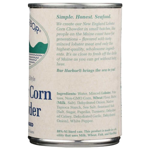 Lobster Corn Chowder Condensed 15 oz Bar Harbor