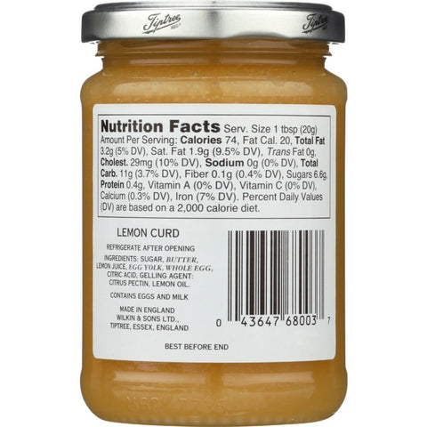 Lemon Curd 12 oz Tiptree