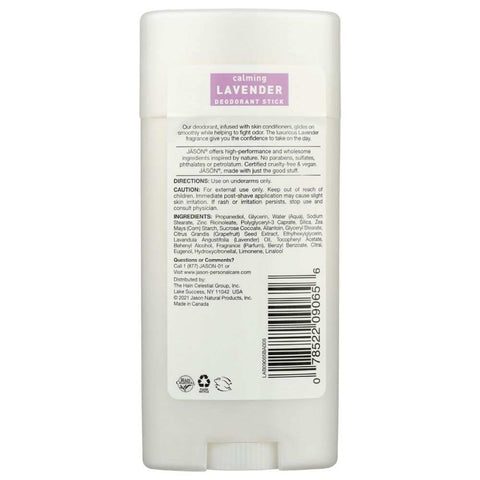 Calming Lavender Natural Deodorant Stick 2.5 oz JASON