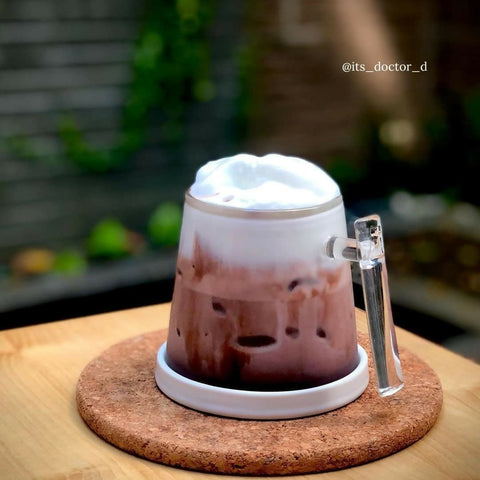 Pure Over Signature Mug Borosilicate Glass Mug - 4 Mugs
