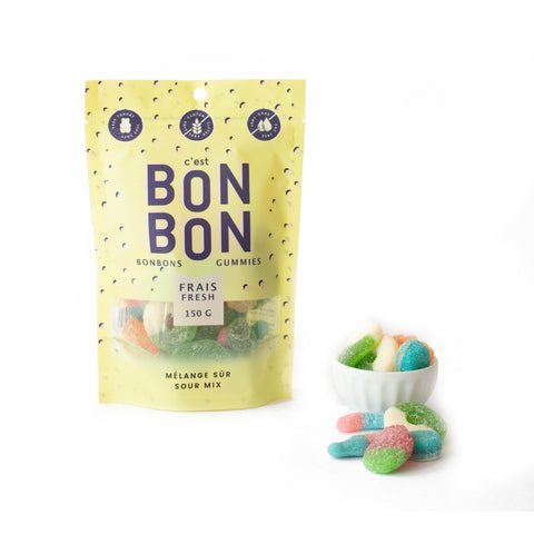 Sour Mix Gluten-Free Fat-Free Bonbons Gummies La Boite A Bonbons