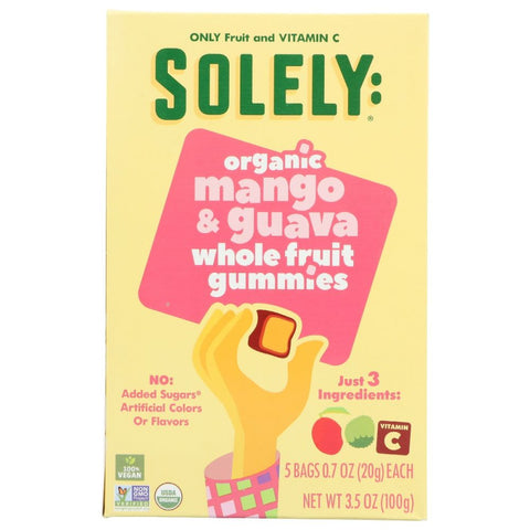 Fruit Gummies Mango Guava Whole Organic Fruit Cubes SOLELY