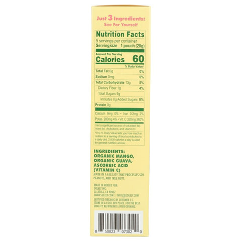 Fruit Gummies Mango Guava Whole Organic Fruit Cubes SOLELY