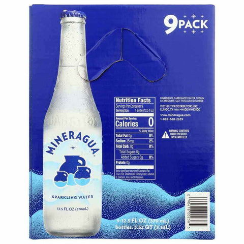 Mineragua Strong Carbonation Sparkling Water 9-Pack (112.5 oz) Mineragua
