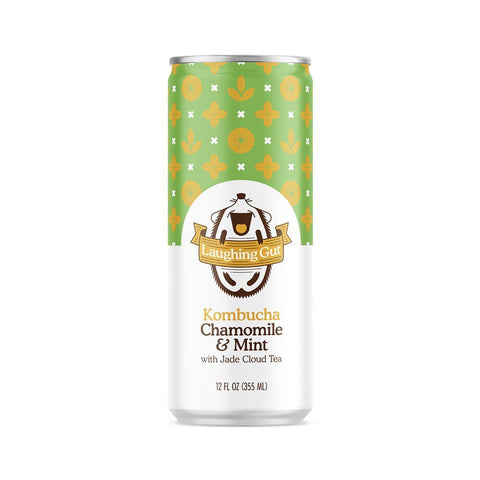 Kombucha Chamomile & Mint Cans 12 Pack - Laughing Gut