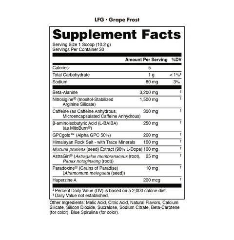 Bucked Up LFG Burn Thermogenic Pre-Workout