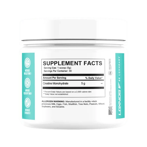 LGXNDS 100% Pure Creatine Monohydrate 30 Servings