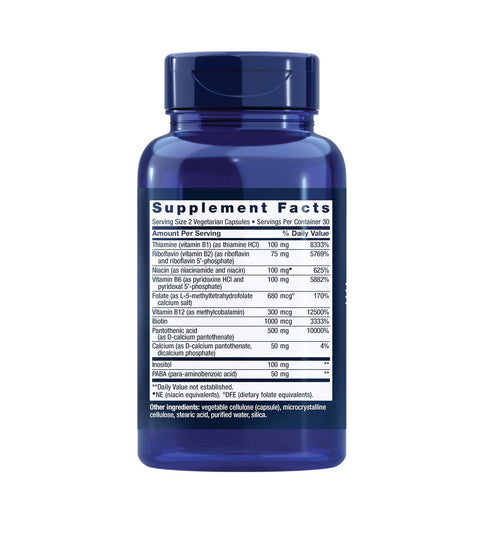 Life Extension Bio Active Complete B-Complex- 60 Veg Caps