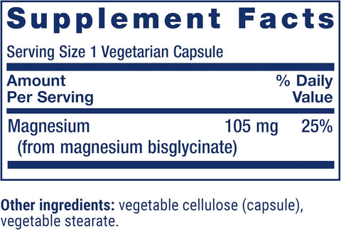 Life Extension Magnesium Glycinate 90 Veg Caps