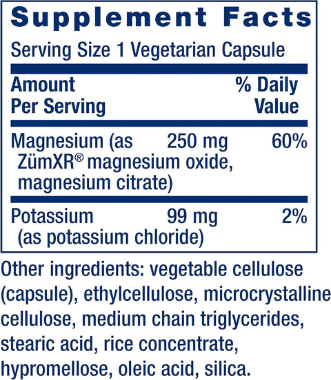 Life Extension Potassium with Extend-Release Magnesium -60 Veg Caps