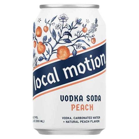 Vodka Soda Peach Flavor 12OZ Local Motion