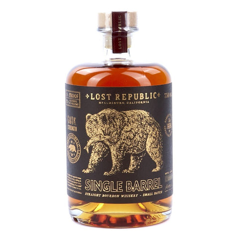 Straight Bourbon Single-Barrel Cask-Strength 750ML Lost Republic