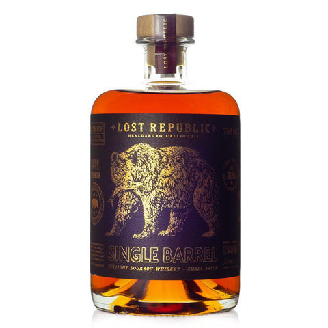 Straight Bourbon Single-Barrel Cask-Strength 750ML Lost Republic