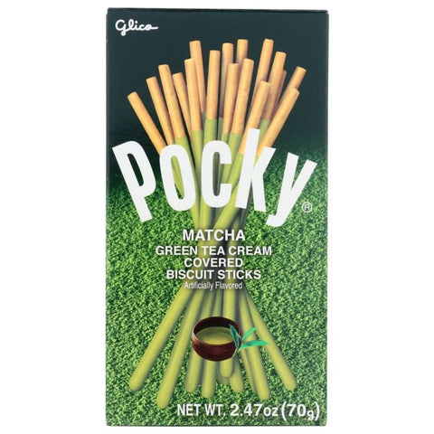 Pocky Matcha Green Tea Snack Biscuit Sticks GLICO