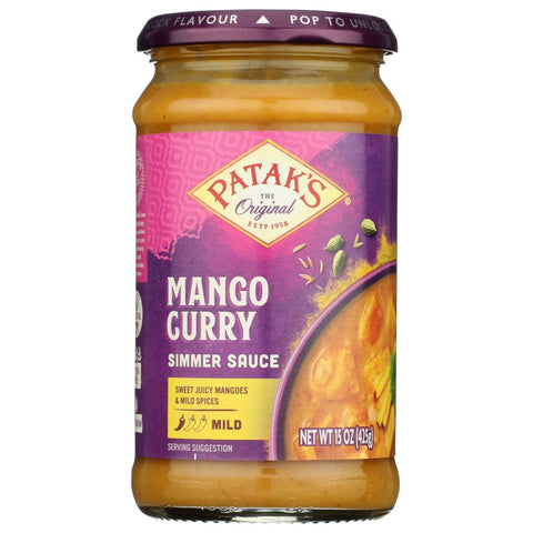 Mango Curry Simmer Sauce 15 oz Patak's