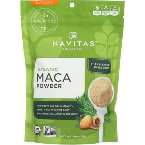 Organic Maca Powder Gelatinized Superfood 16 oz Navitas