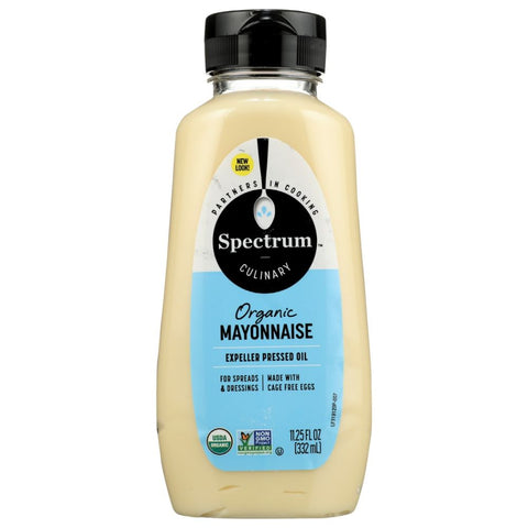 Organic Mayonnaise Cage Free Eggs Squeeze 11.25 oz Spectrum Naturals