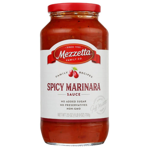 Spicy Marinara Sauce Family Recipes 25 oz MEZZETTA