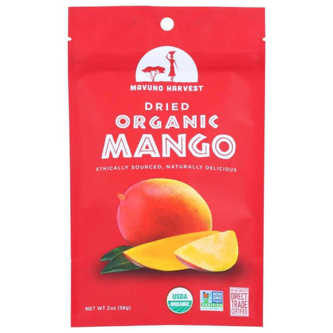 Organic Dried Mango 2 oz Snack MAVUNO HARVEST