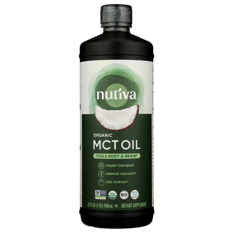 Organic MCT Oil 32 oz Premium Source NUTIVA
