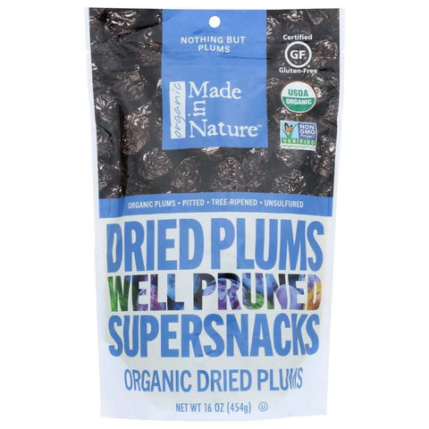 Dried Plums Soft Sweet 16 oz MADE IN NATURE
