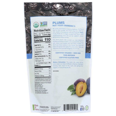 Dried Plums Soft Sweet 16 oz MADE IN NATURE