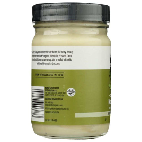 Organic Olive Oil Mayonnaise 12 oz Spread Spectrum NATURALS