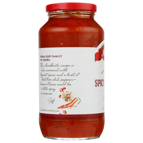 Spicy Marinara Sauce Family Recipes 25 oz MEZZETTA