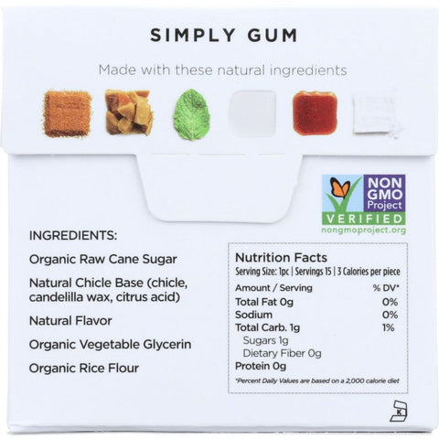 Peppermint Refreshing Chewing Gum 15 pc SIMPLY