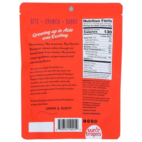 Thai Bird Sriracha Mochi Snack Bites 3.5 oz Sun Tropics