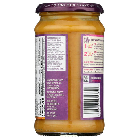 Mango Curry Simmer Sauce 15 oz Patak's