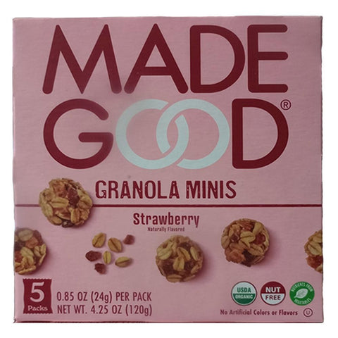 Organic Strawberry Granola Minis 5CT Made Good