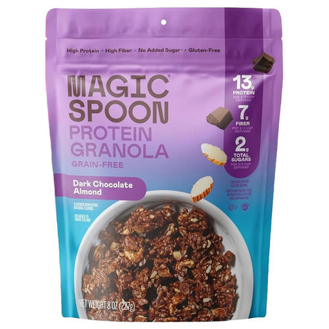Dark Chocolate Almond Protein Granola Magic Spoon 8OZ