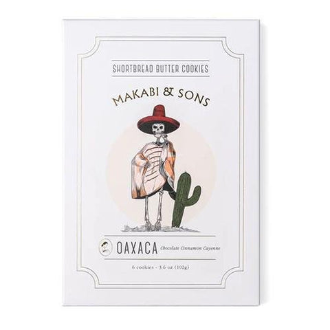 Oaxaca Chocolate Cinnamon Shortbread Cookies 6CT Makabi & Sons