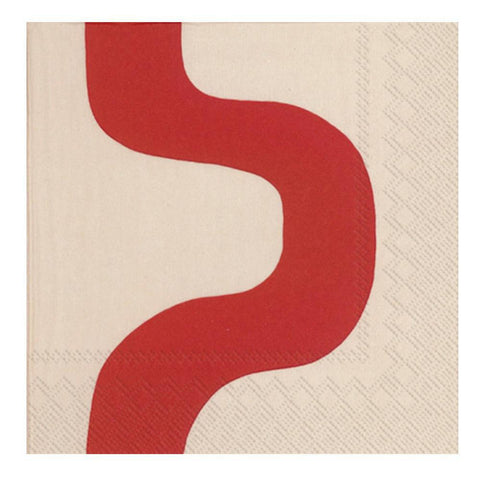 SEIREENI Red Paper 3-Ply Napkins 20CT Marimekko