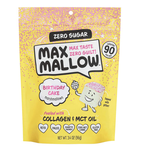 Birthday Cake Sugar-Free Marshmallow Keto Low Carb Snack Max Sweets
