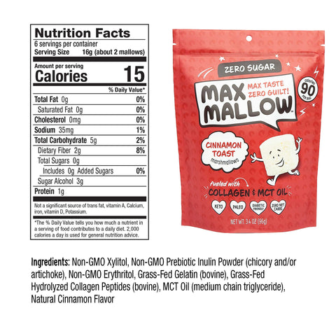 Max Sweets Cinnamon Toast Max Mallow Sugar-Free Marshmallow by Max Sweets