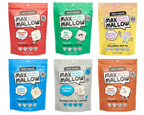 Collagen Mallow Variety Bundle 6 Pack Max Sweets