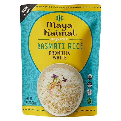 Aromatic White Organic Basmati Rice 8.5OZ Maya Kaimal
