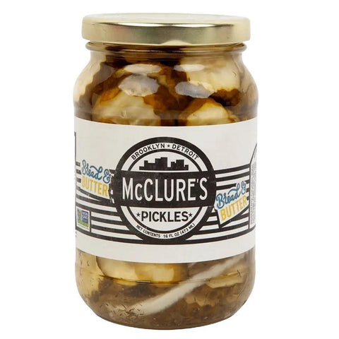Bread & Butter Pickles Sweet Savory Pickle Slices McClure's 16OZ