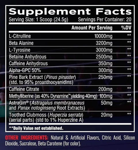Merica Labz F-Tyranny Pre-Workout – High-Stim Energy, Focus, Pumps & Endurance