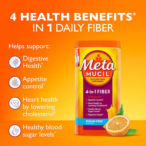 Metamucil 4 in 1 Daily Fiber - 180 Teaspoons