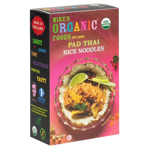 Pad Thai Rice Noodle Chewy Noodles with Pad Thai Sauce Mike's Organic Curry Love