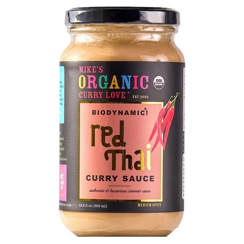 Organic Red Thai Curry Sauce 360ML Mike's Organic Curry Love