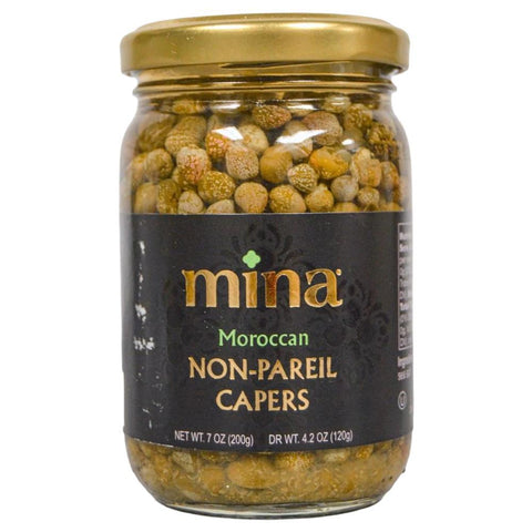 Moroccan Non-Pareil Capers Briny 7OZ Mina