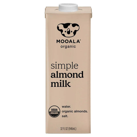 Simple Almond Milk Plant-Based Milk Mooala 32OZ